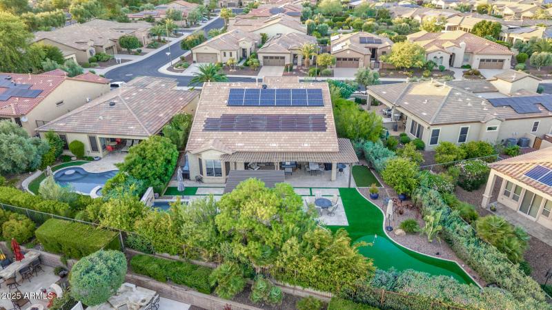 Drone backyard