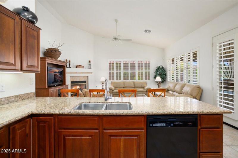 Kitchen to Family Room