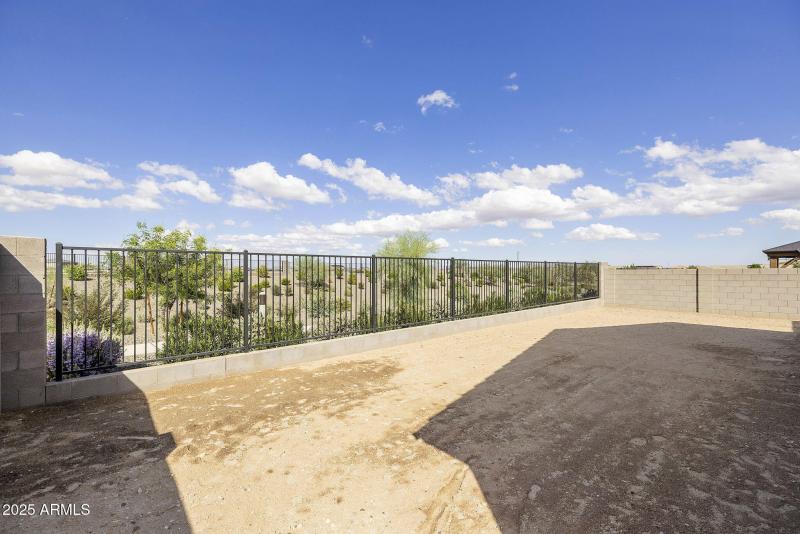 Back yard views of open space