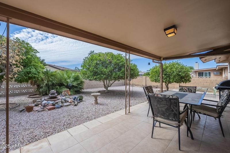 South-Facing Back Patio