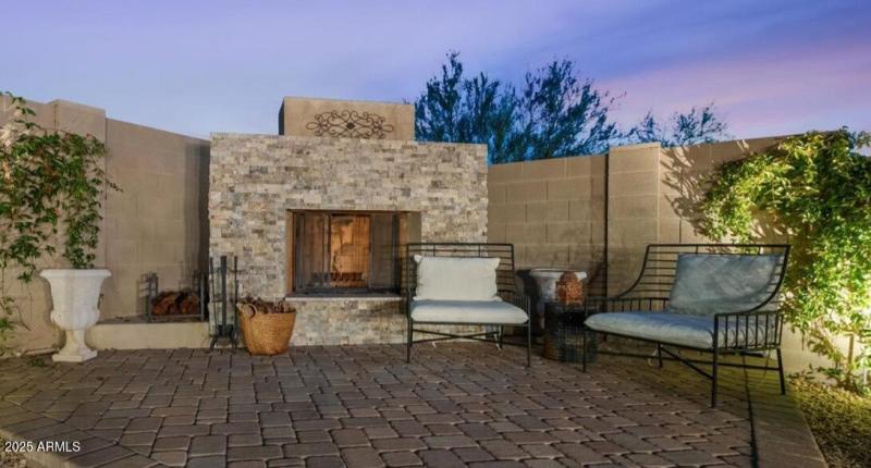 Elevated Fireplace intimate living