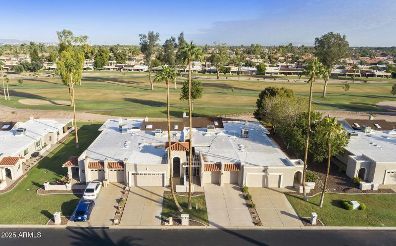 Aerial - Townhome on Golf Course