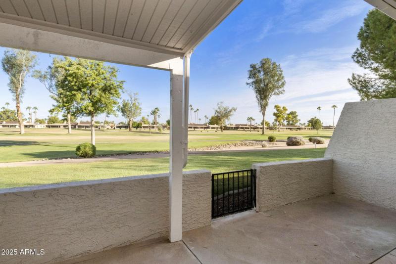 Patio view to golf course