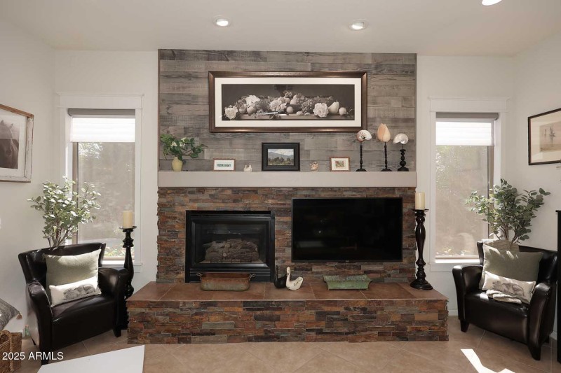 Family Room-Fireplace