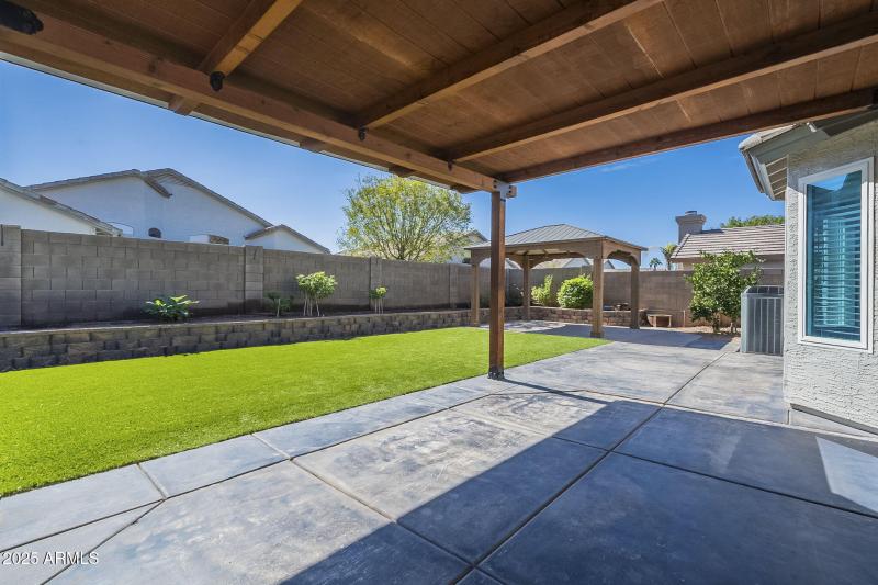 Covered Back Patio and back yard