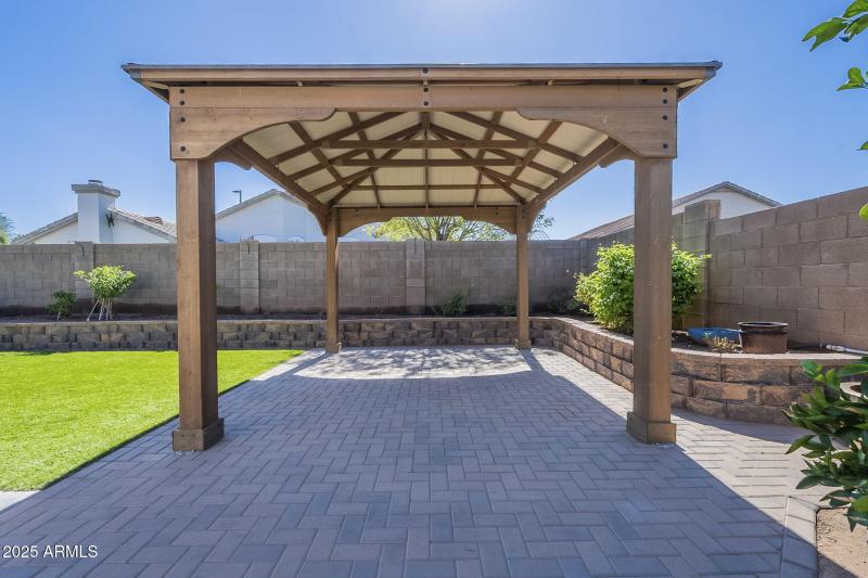 Gazabo and pavers