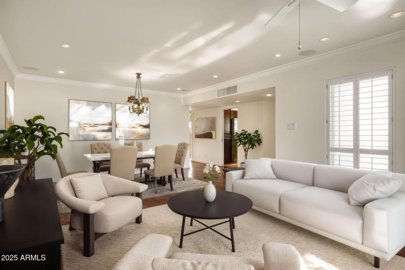STAGED LIVING ROOM