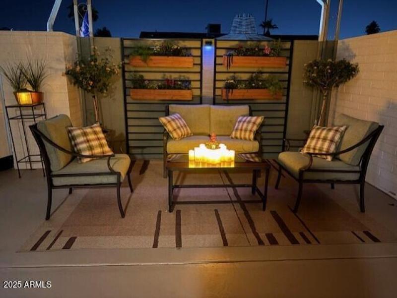 night shot patio