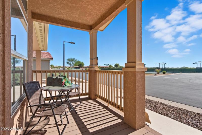 Front patio with views