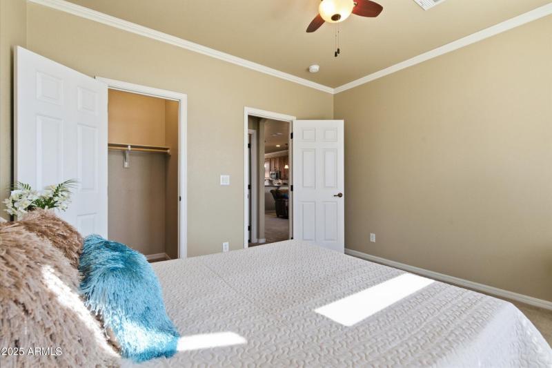 Guest suite includes walk-in closet