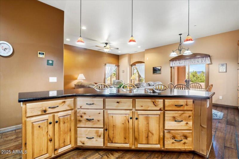 Custom Knotty Alder Cabinetry