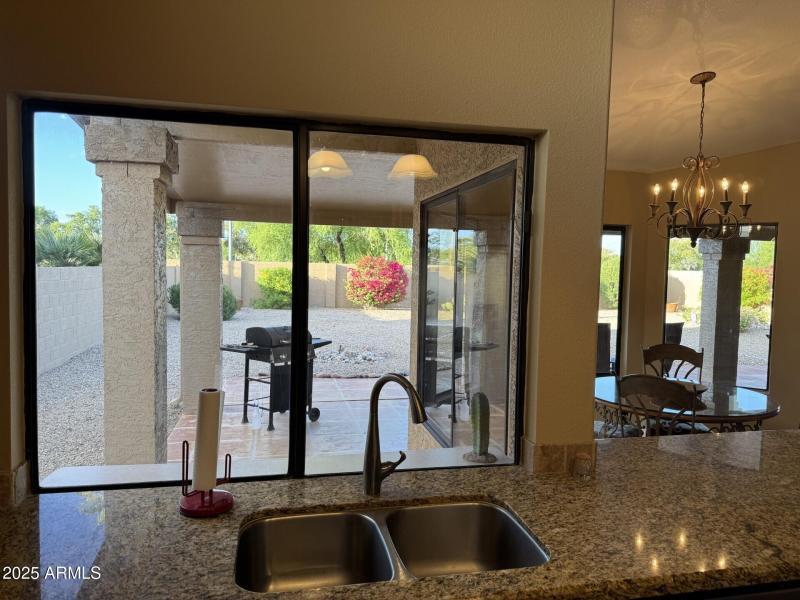 Kitchen View outside