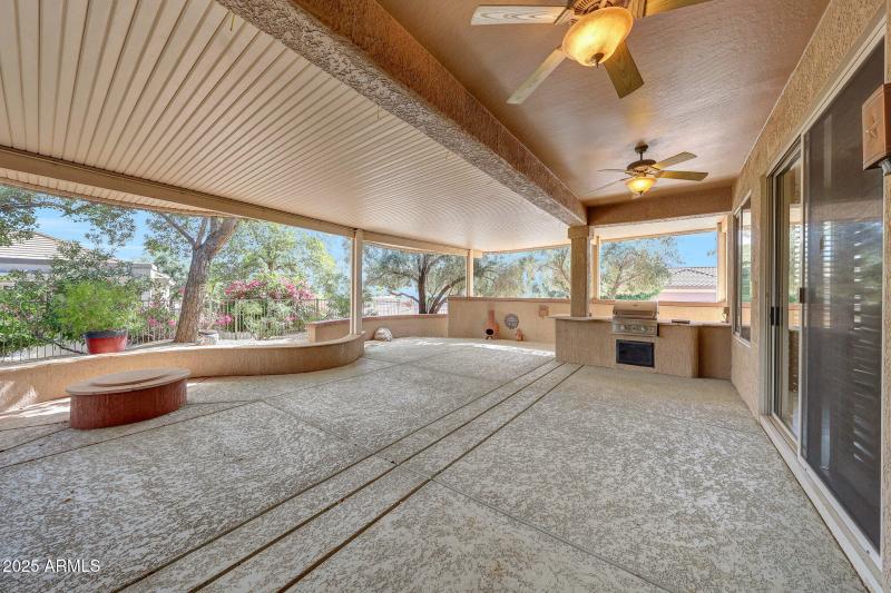 Extended back patio