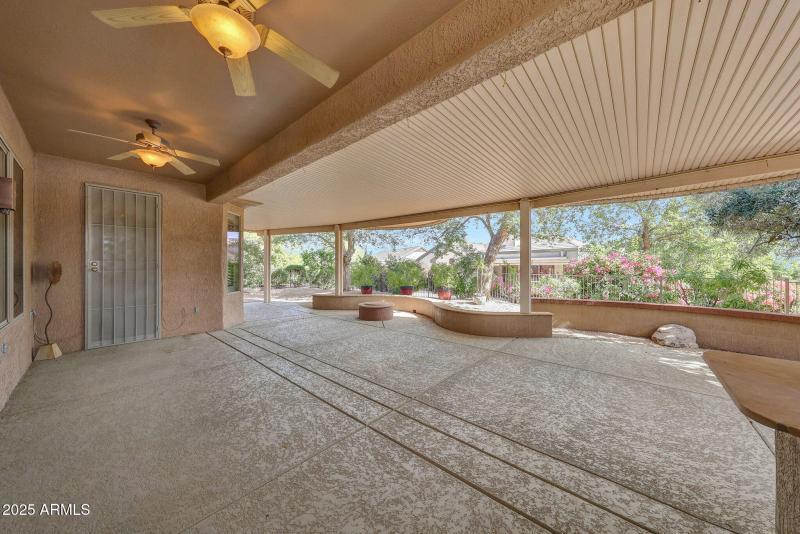 Extended back patio