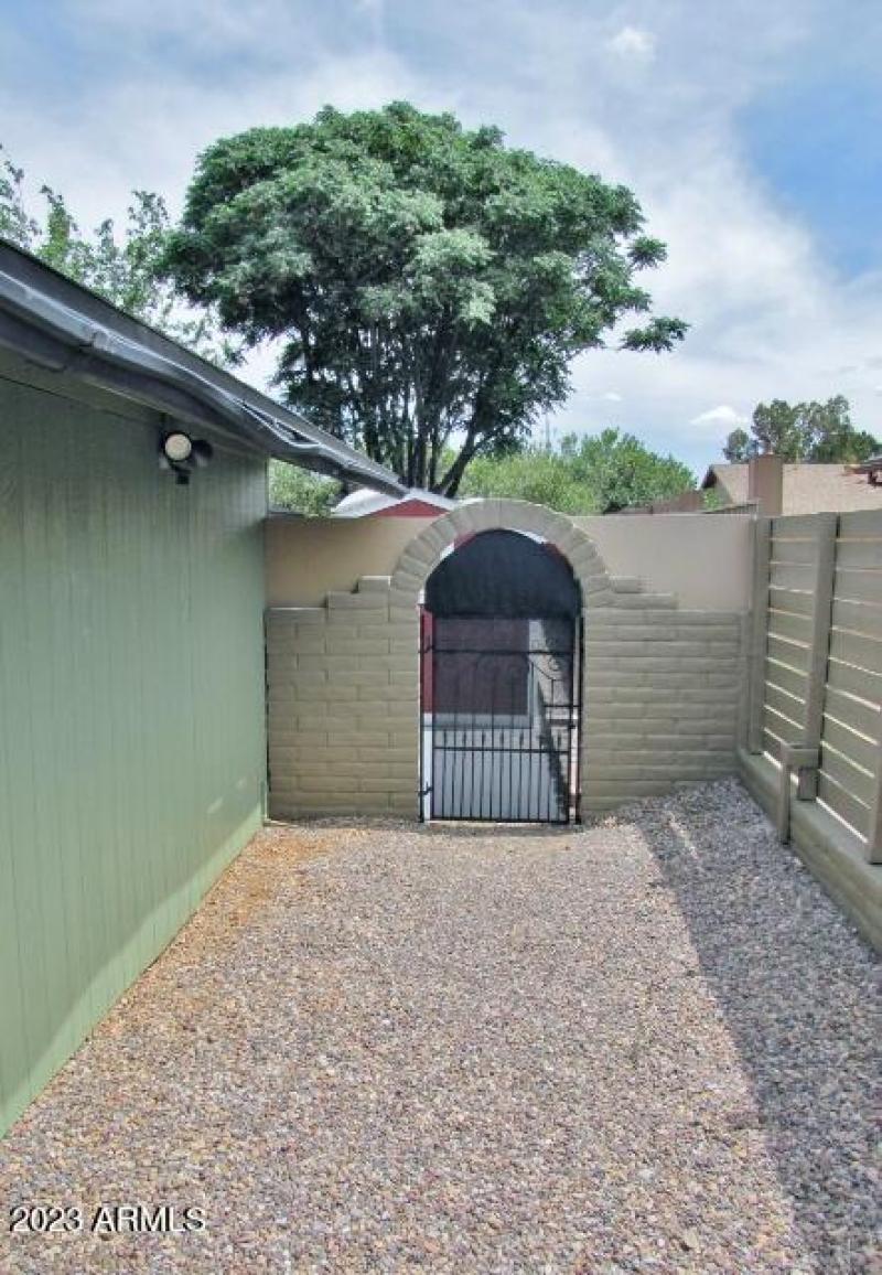 West side yard