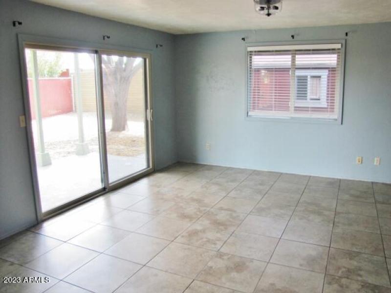 Dining area / glass slider