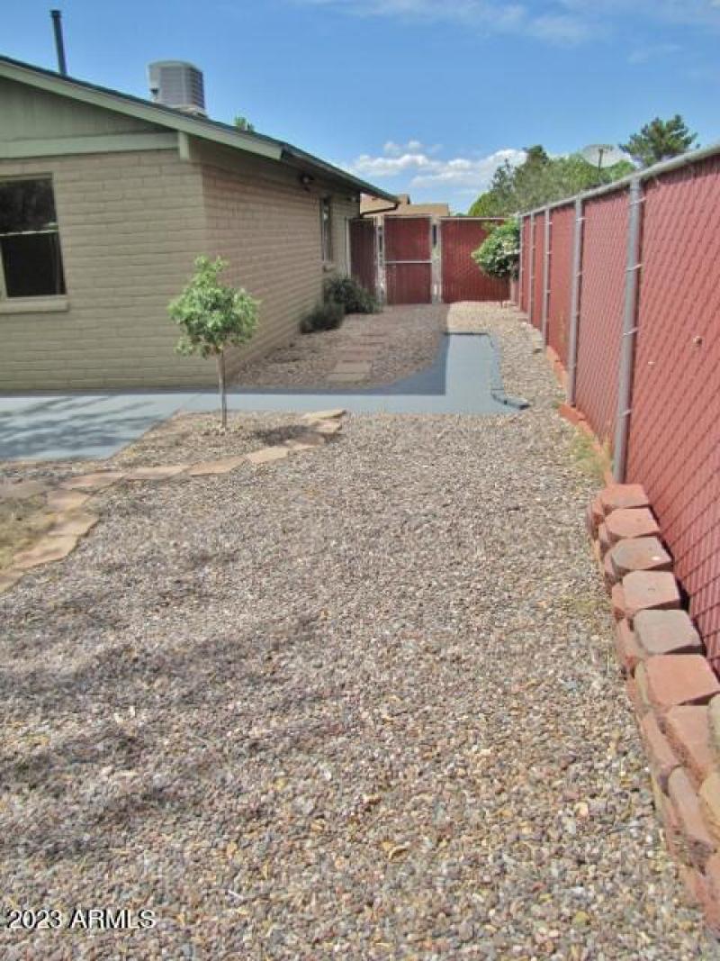 East side yard