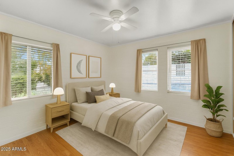 Virtual Staged Bedroom