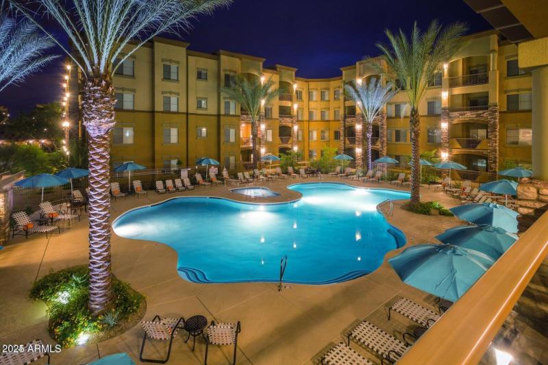 Pool At Night