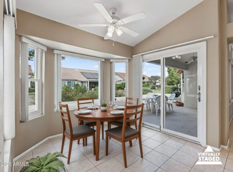 Virtually Staged Breakfast/Reading Area
