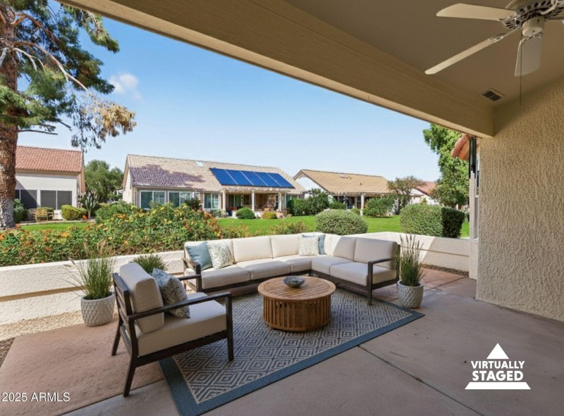 Patio, Virtually Staged
