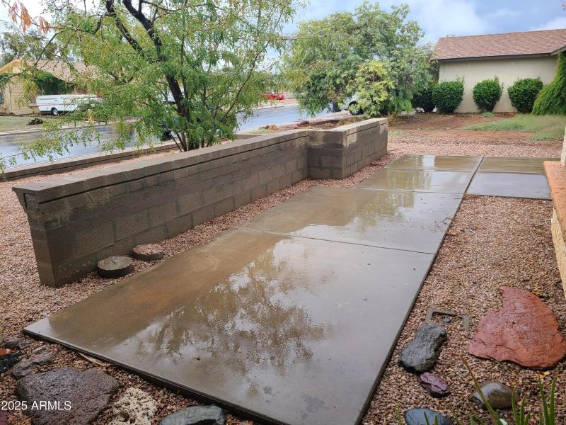Future front courtyard