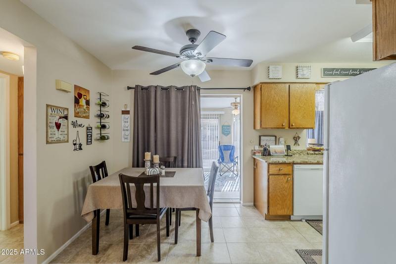 Dining Area Just Off Kitchen