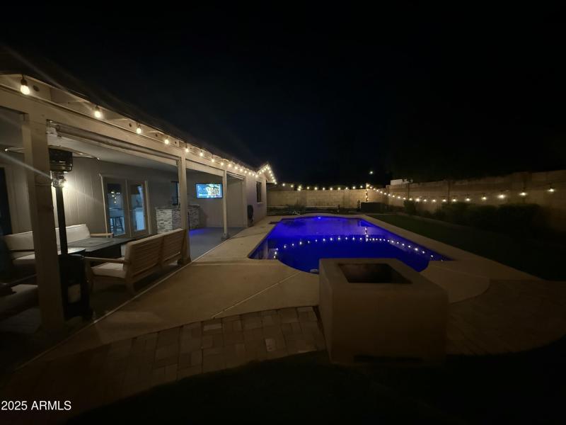 Back Yard at Night!
