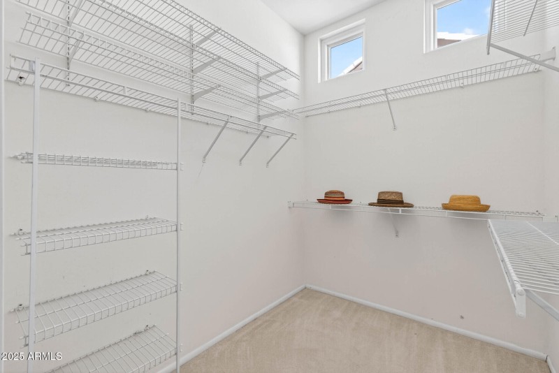 Large Primary Closet w/Natural light