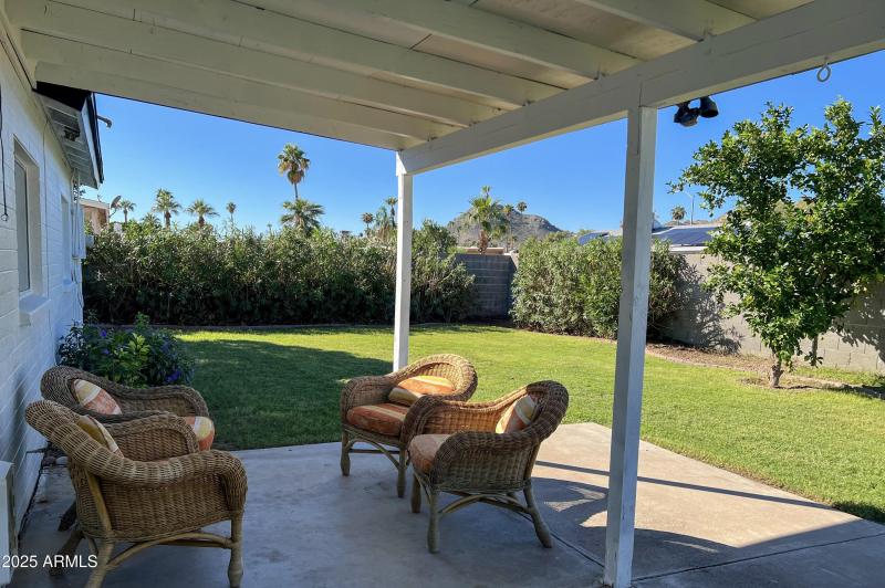 Corrine back patio