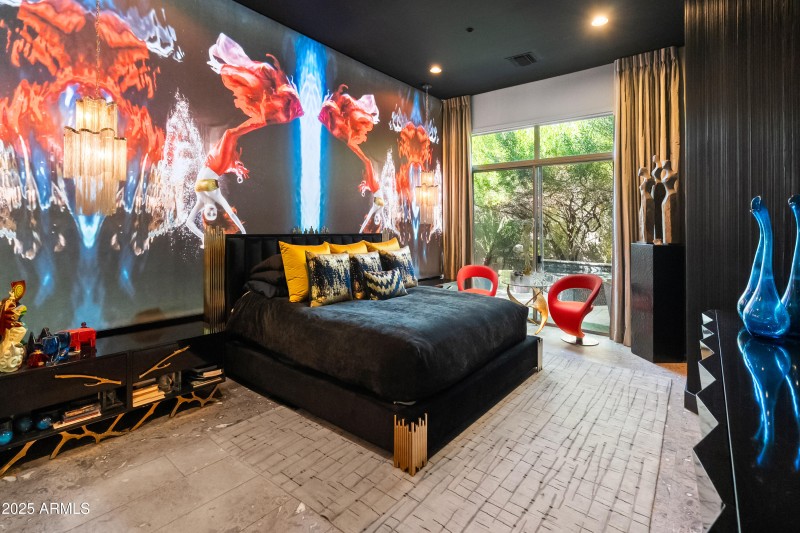 Integrated design accent wall