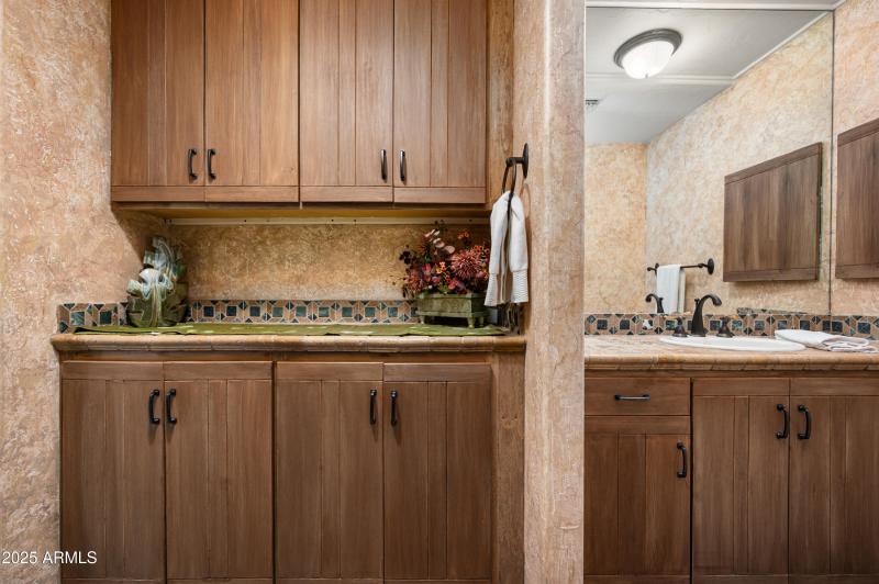 Bedroom 3 Storage Cabkinets / Bath