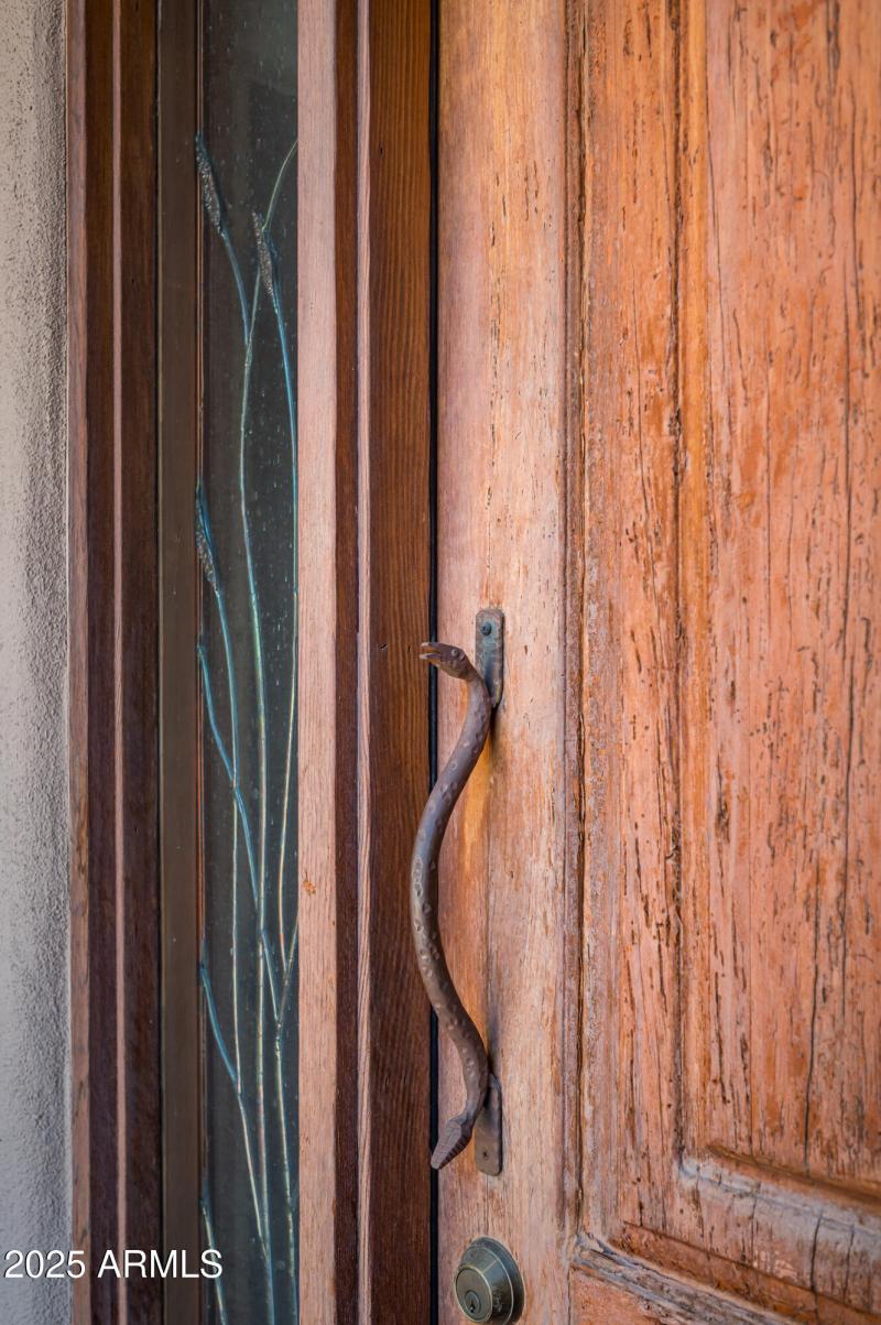 Casita Entrance Door with Snake Handle