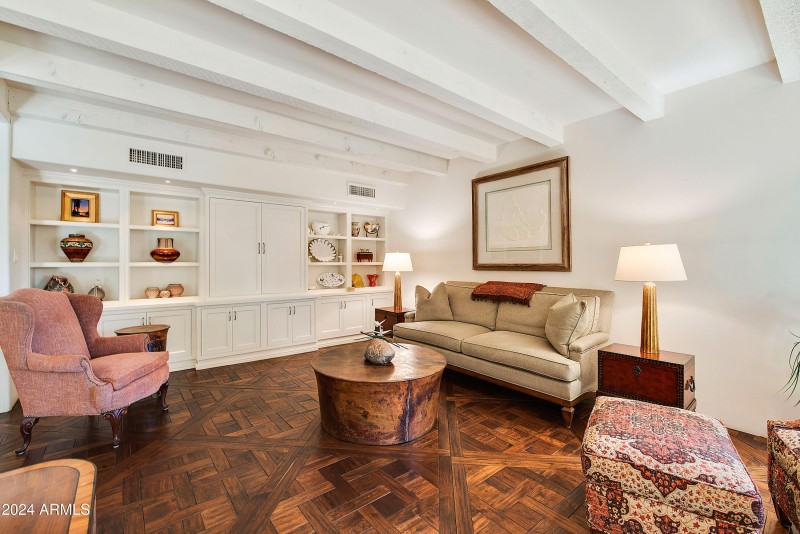 Family Room with Custom Built-ins
