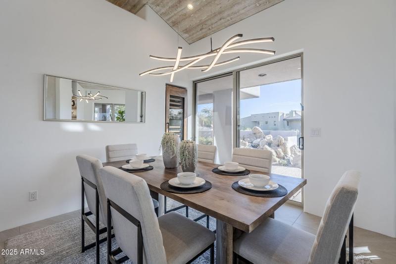 Dining to patio