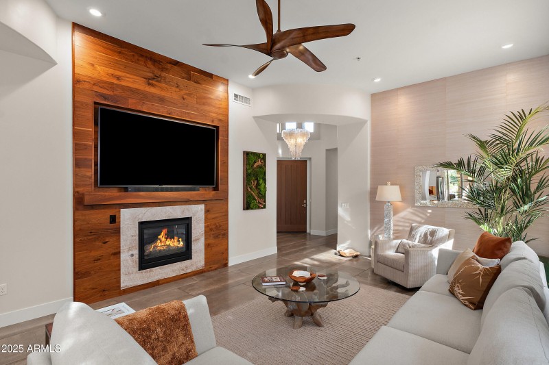 Custom Walnut Focal Wall