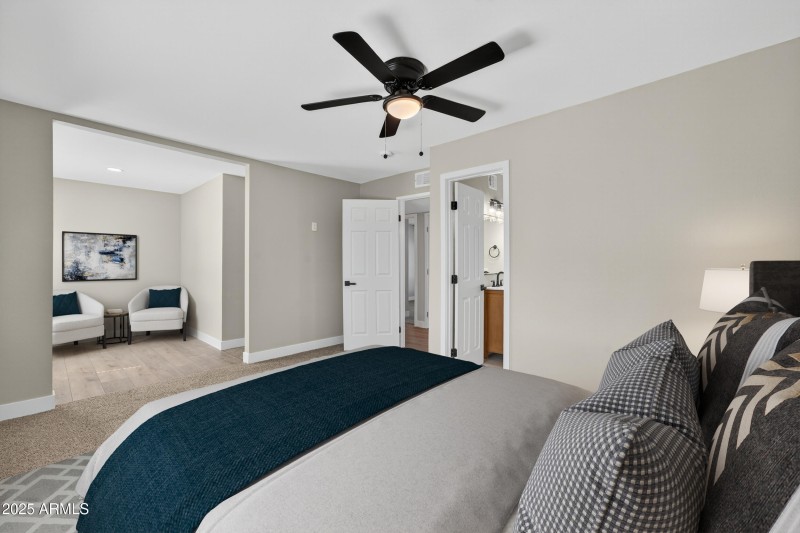 Primary Bedroom with Sitting Room