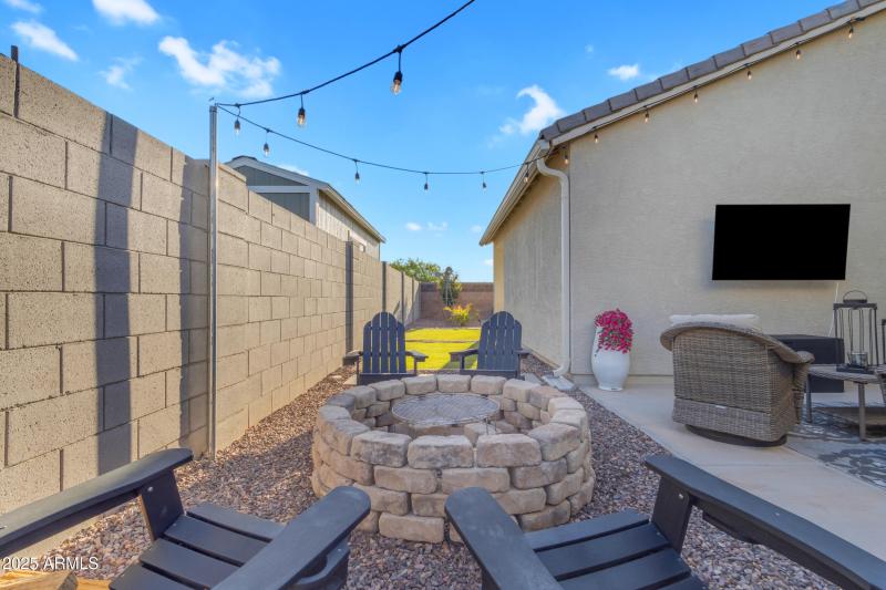 Firepit Area in Backyard