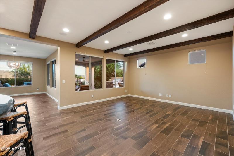 Open Family room Facing East