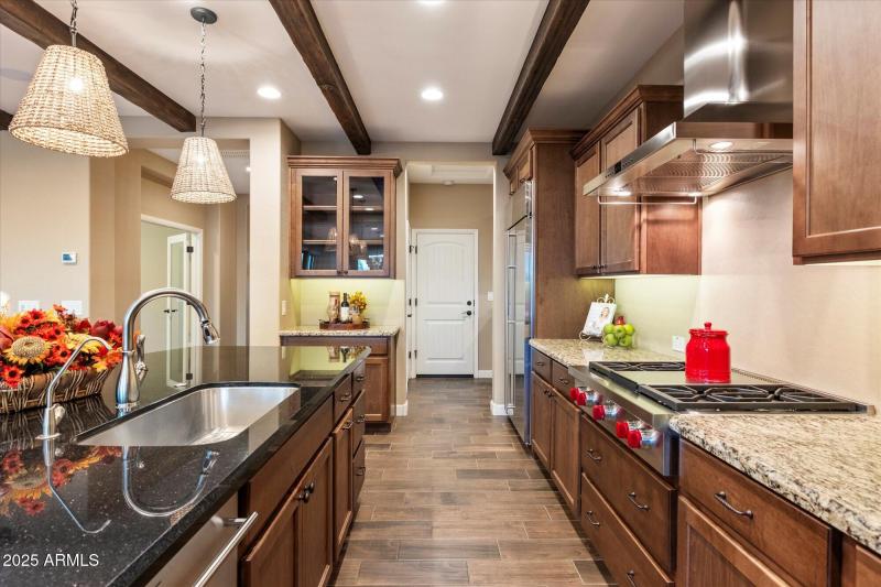 Spacious Kitchen with wine Cabinet