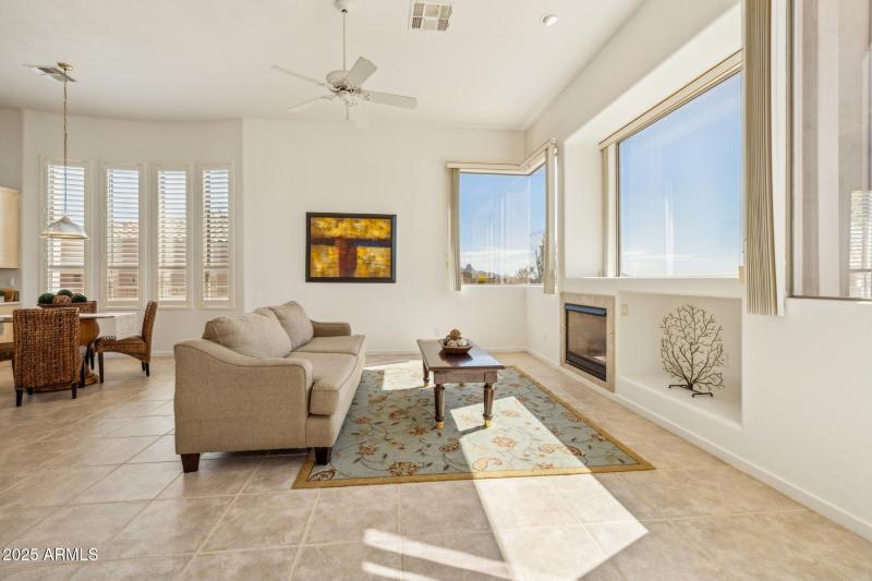 Living Space with Gas Fireplace