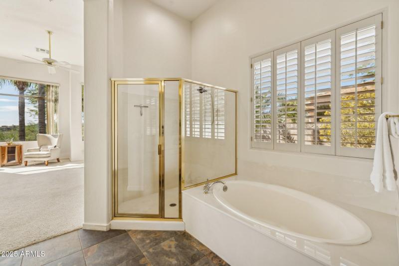 Walk-in Shower & Garden Tub