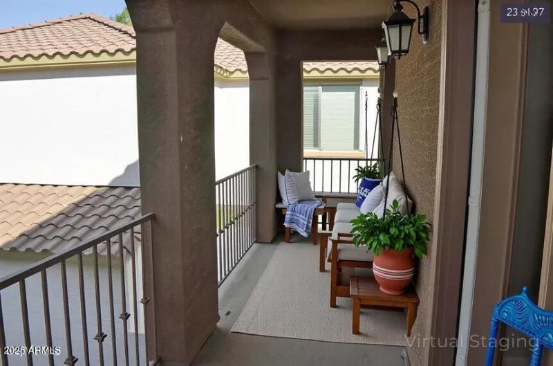 Sawmill balcony staged