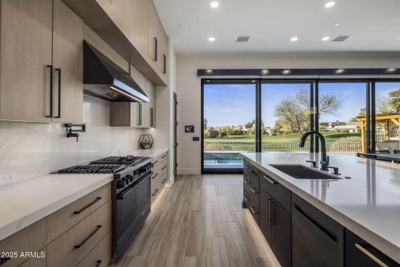Kitchen with White Oak Cabinets
