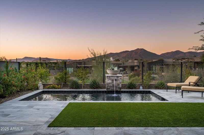 Evening pool