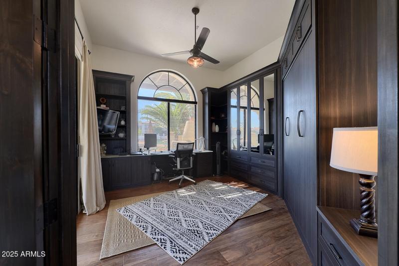 Tasteful Built-ins in Den w/Murphy Bed