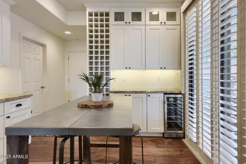 Wine Refrig/Lots of Cabinets