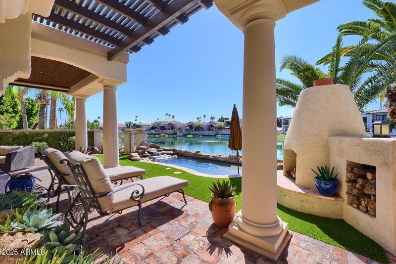 Enjoy The Outdoor Fireplace!