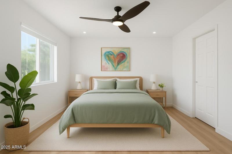 Serene Scandinavian-Inspired Bedroom wit