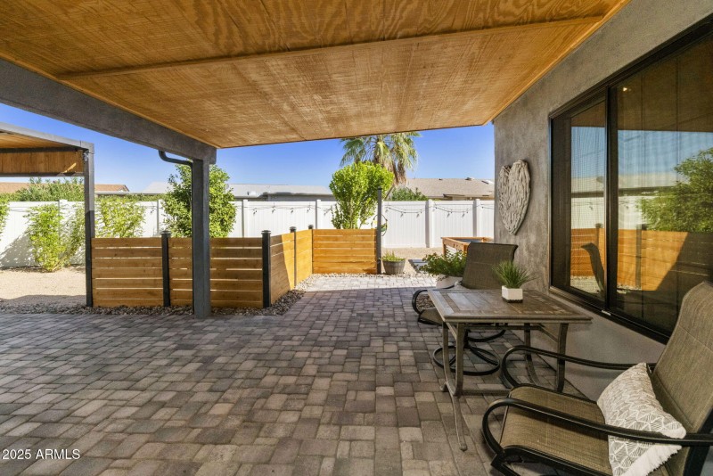 Covered Patio Paver Area
